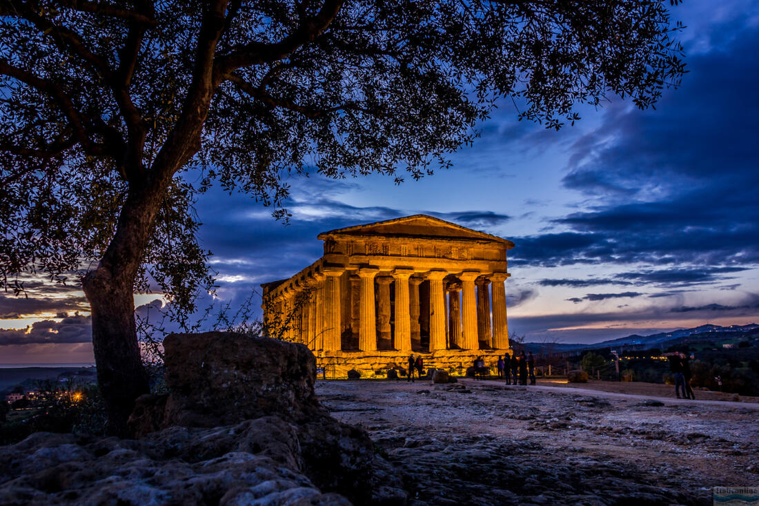 Tempel Tempio della Concordia im Tal der Tempel in Agrigento