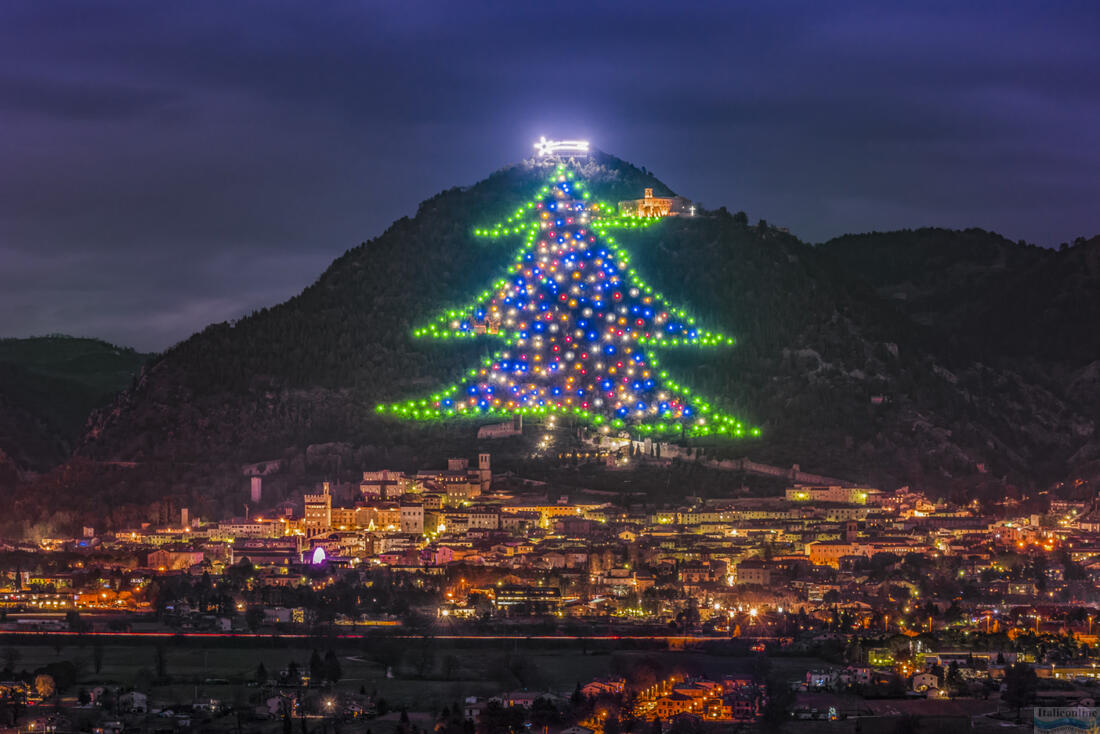 Weihnachtsbaum in Gubbio