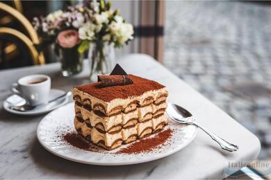 Italienische Nachspeise Tiramisu