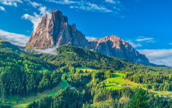 Langkofel-Massiv und Grödner Tal